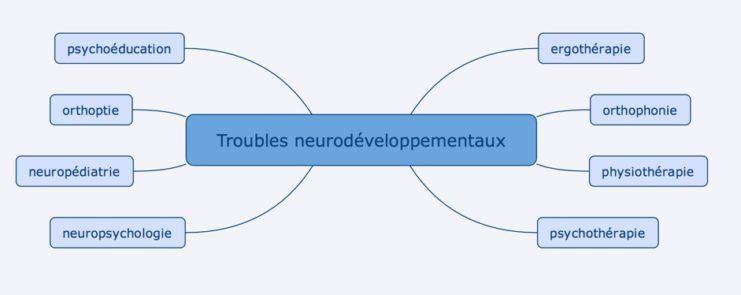 L'équipe multidisciplinaire habituelle pour l’enfant Dys